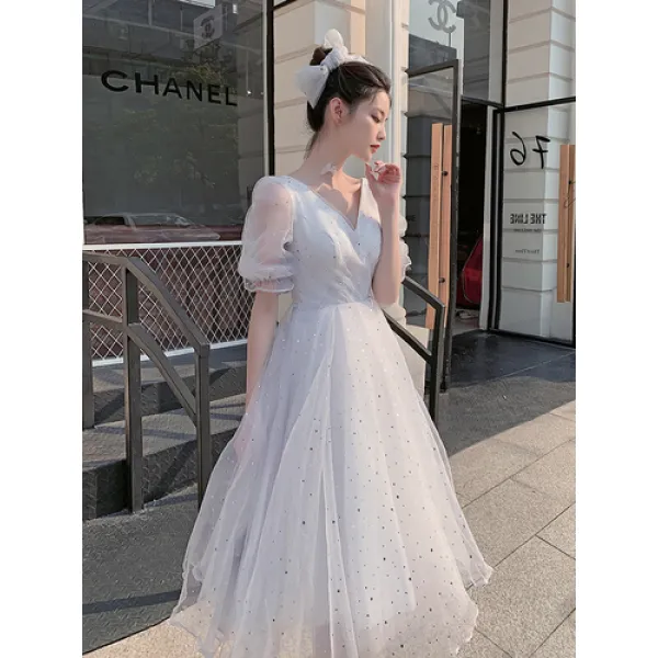 해외 날씬해 보이는 성인식 사회 드레스 30416