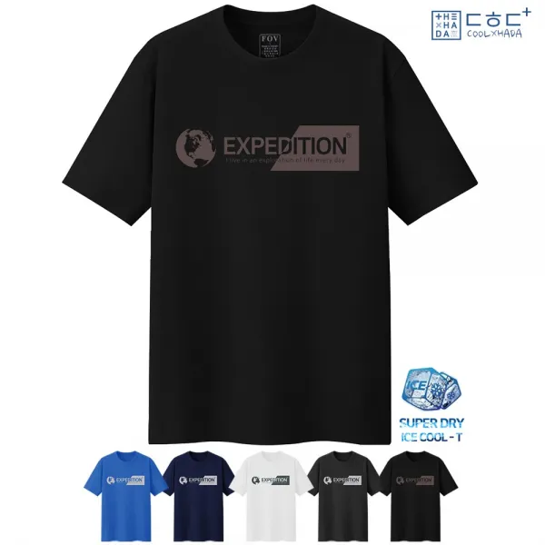 ㄷㅎㄷ+빅사이즈 L~4XL까지 남자 반팔티 데일리 익스페디션 EXPEDITION 남여공용 반팔 티셔츠