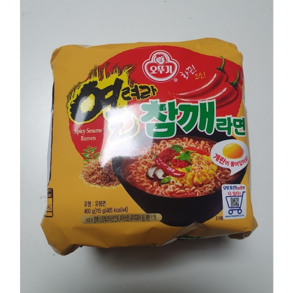 오뚜기 열려라 참깨라면 4개입, 1개