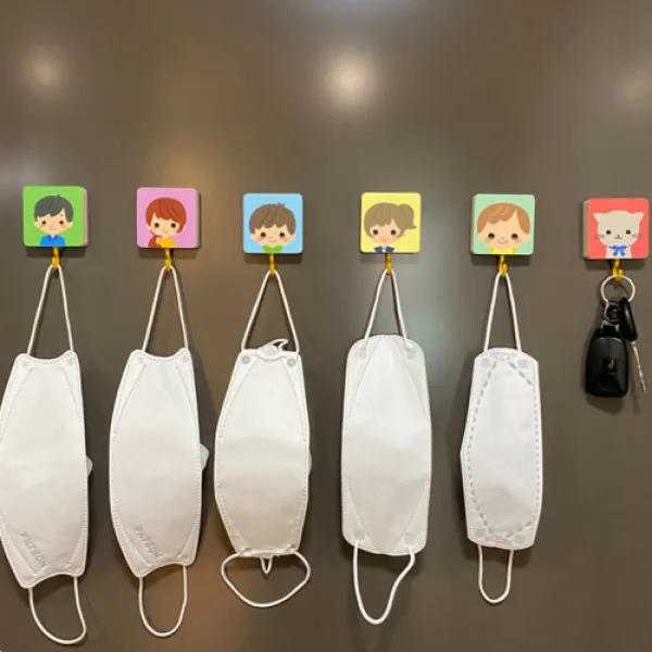 소담포토 캐릭터 마스크걸이 2 슬기로운 마스크생활 열쇠걸이, 힘내세요감사합니다