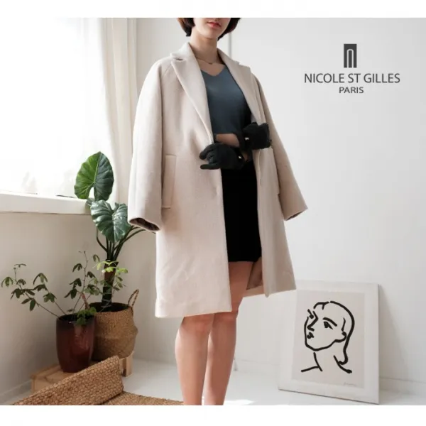 [니콜생질] 여자 불박리본 모직장갑