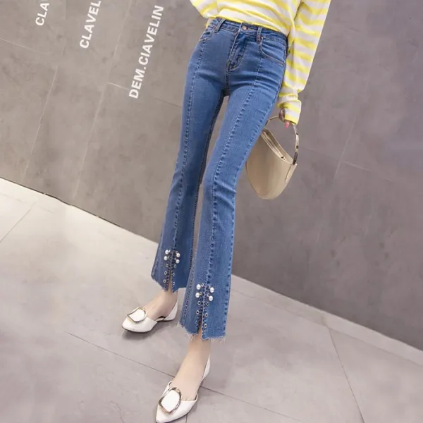 머머다 여성 빅사이즈 부츠컷 청바지 데님 나팔바지 15 Lbk15 557501203518_yvj1