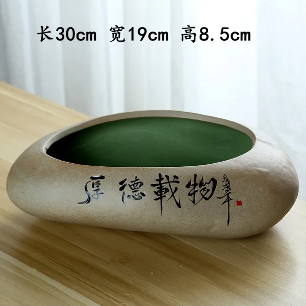 위드코리 대야 차를 씻었다 덥개 포함 놓다 의 잎 찌꺼기 사발 그릇 다도 펜 도자기 특대사이즈, 라이크 돌 훌륭한 덕행과 재물
