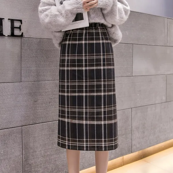 라온몰 여성 모직 스커트