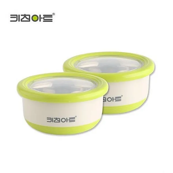 지그재그 키친아트 라팔 더블 푸드박스 2종세트 220ml 밀폐용기 세트
