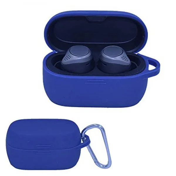 Jabra Elite Active 75t과 호환 실리콘 케이스 Jabra Elite 75t 무선 스포츠 이어폰 용 미끄럼 방지 보호 스킨 커버, 단일상품