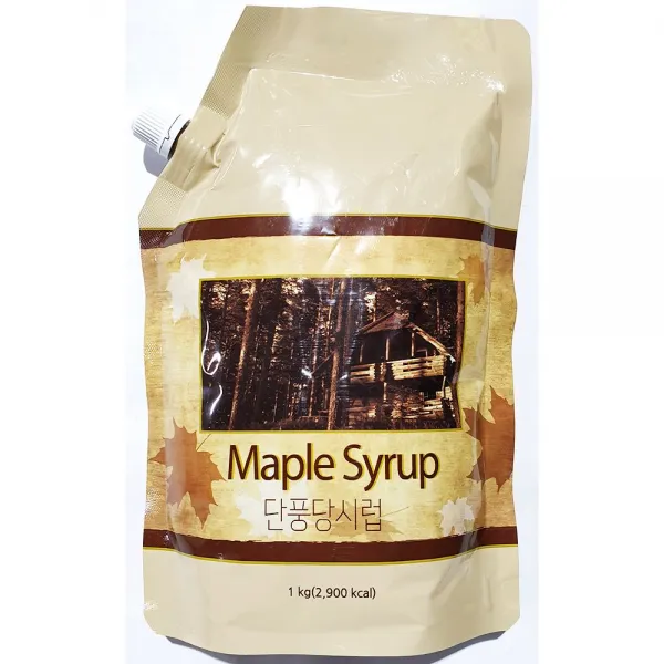 MDF1938 업소용 식당 식자재 식재료 선인 단풍당시럽 1kg 식자재시럽/식자재재료/업소용재료/업소용시럽, 1개