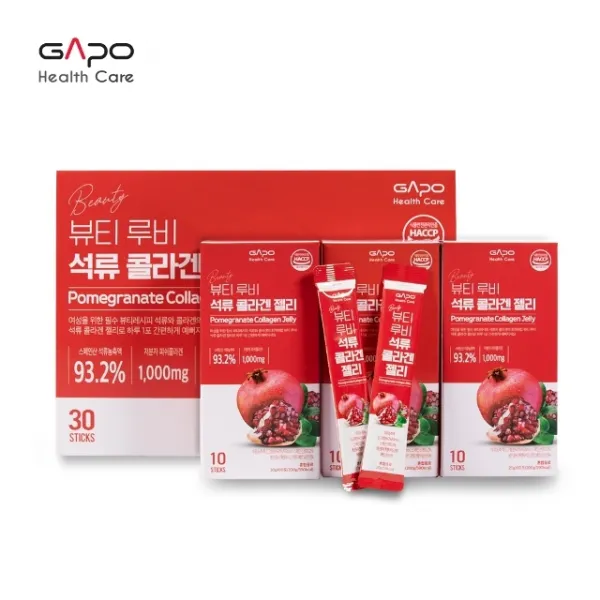 가포 뷰티루비 석류 콜라겐 젤리 1박스 20g x 30포 피쉬콜라겐 히알루론산 함유, 08801 뷰티루비 석류콜라겐젤리(1박스)