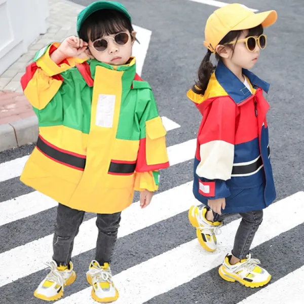 계집아이 소 옷 제조소 맞잡기 바람막이