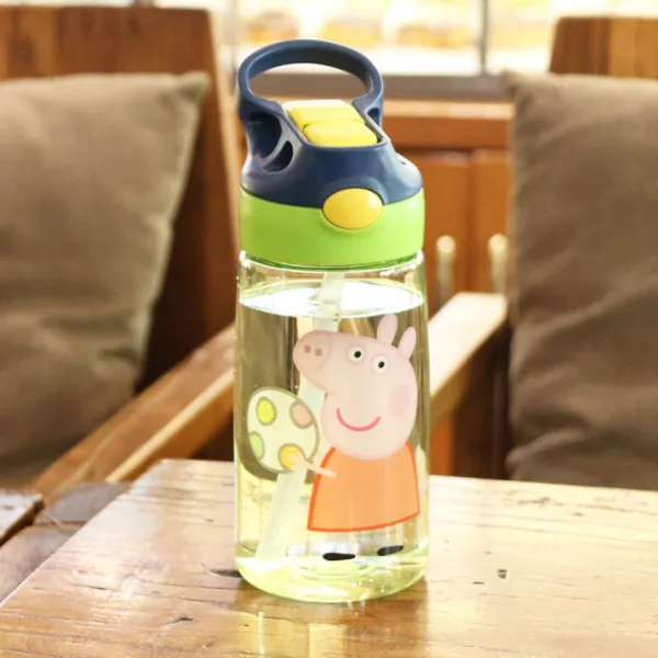 페파피그 유아 어린이 키즈 캐릭터 물병 물통 500ml, 그린 커버 피기 풋볼 / 500ml