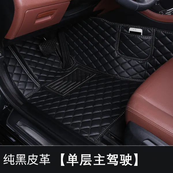 바디영 bmw 3계 5계 x1x3x5x7 전용 주 운전 순위 전 에뮬레이션 자동차 발 받침대 단개 정부 패드, 순블랙 홑겹 운전