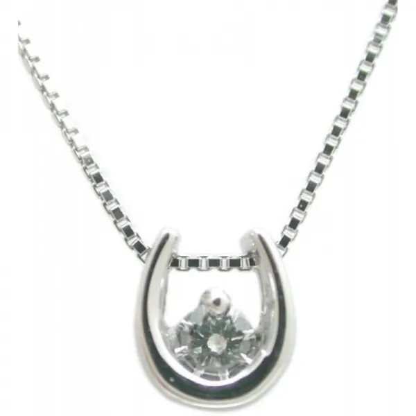  하트 앤드 큐피드 다이아몬드 H And C Diamond 행운이 모이는 말굽 모티브 K10 화이트 골드 H And C 다이아