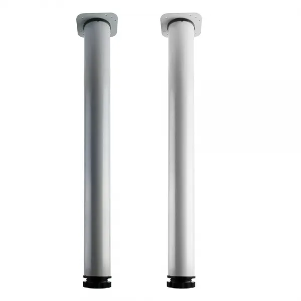 책상다리 700mm 알루미늄 화이트 그레이 높이조절, I04-다리-700그레이