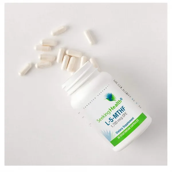 Seeking Health 씨킹헬스 4세대 활성형엽산 B9 1000mcg 60캡슐(병당 약2개월) 임신준비영양제, 1mg, 1병
