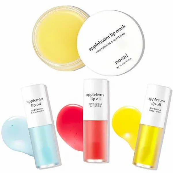 NOONI Applebutter Lip Mask + Lip Oil Collection ( Appleberry/1657684, 상세내용참조