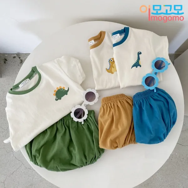 이모고모 BN 공룡베베세트 (티+블루머 set)