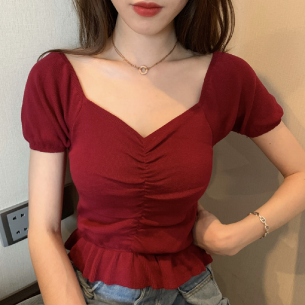 베베디 여성용 포나II 셔링 반팔티