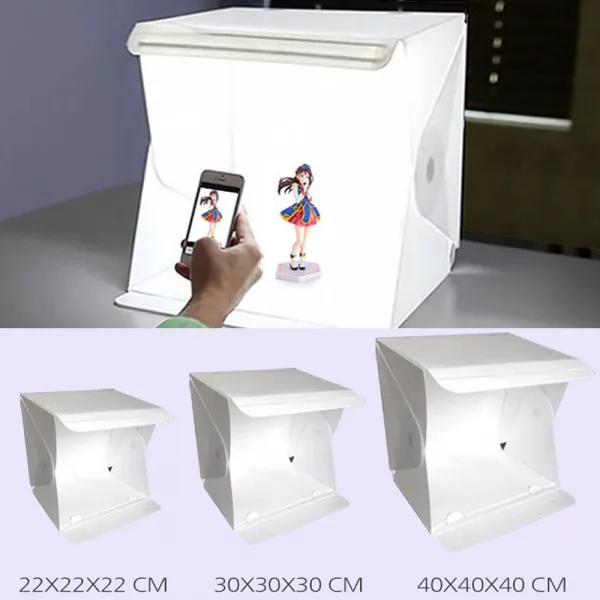 간이스튜디오 미니 포토박스 홈스튜디오, 대-40CM