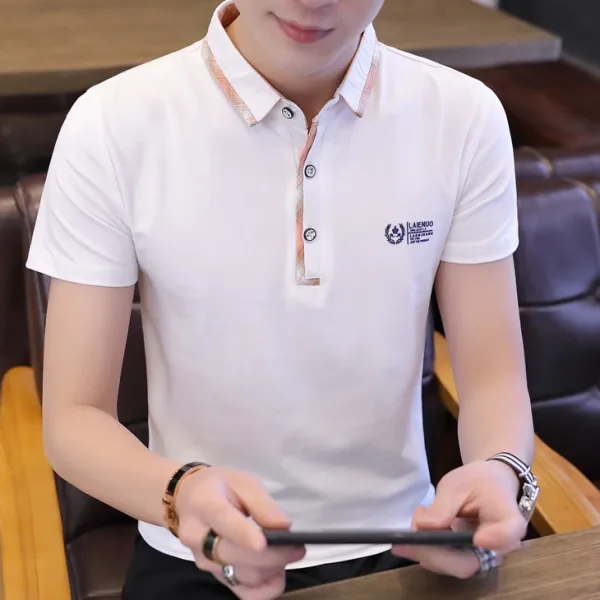 슬림핏 남성 터틀 티셔츠