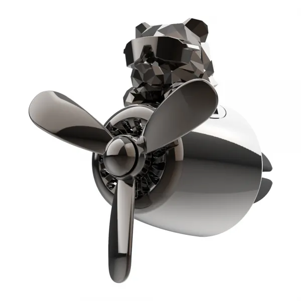 엘라 프라임 호랑이 차량용 송풍구 방향제 (+리필 3가지향), 카카오블랙