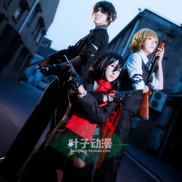 셋업 진격함 블랙 일당 진격한 거인 병장 COSPLAY 4917766754, 여성 3 이튿날의 S
