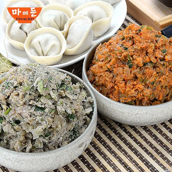 마메든 만두 육즙가득 고기만두소 맛있는만두소 1kg 얇은만두피 오징어순대소 동그랑땡, 1개