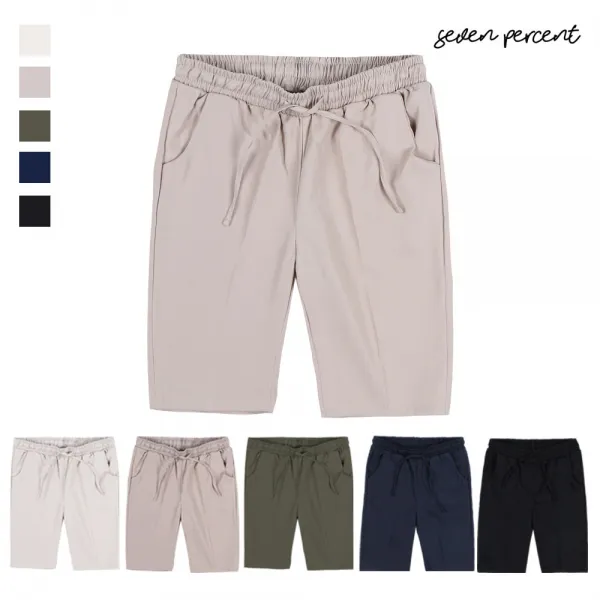  세븐퍼센트 세븐 남자 마약 밴딩 슬랙스 반바지
