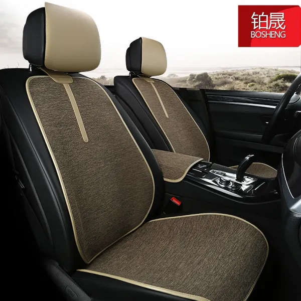 차량의자쿠션 벤츠 C급 E300GLB200GLC260GLK 에어매쉬 잘록 허리, 2001 말 안장방석 -베이지