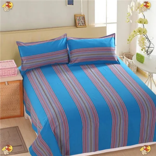 주문 헤드 깔끔한 침대시트 코튼 나신 공작새 블루