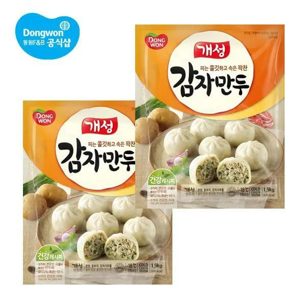 동원 개성 감자만두, 1.9kg, 2개