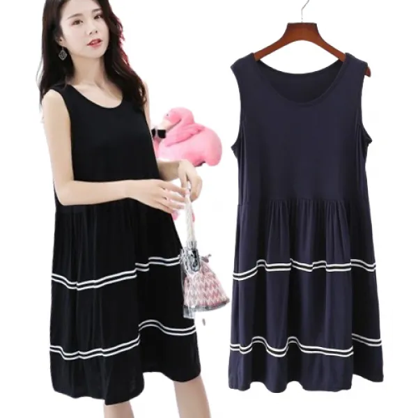 베러댓걸 캉캉단가라 민소매원피스 2개 세트