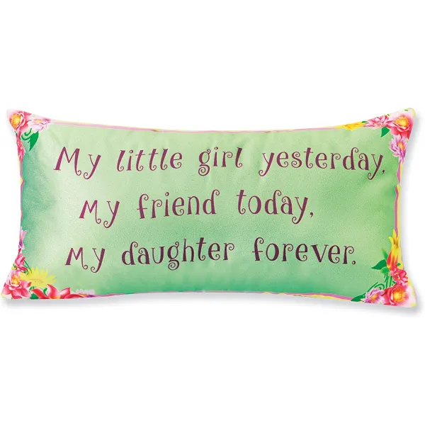 Nmt 어머니 딸 선물 던지기 베개 감정적 인 말투 베개 12 X 6 악센트 베개 P0007079t6jw6b2 기본