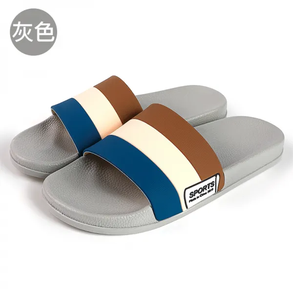 커플샌들 슬리퍼 남자여름 커플용품 개성 일자슬리퍼 홈웨어 실내외착용 해변 샌들 Xz