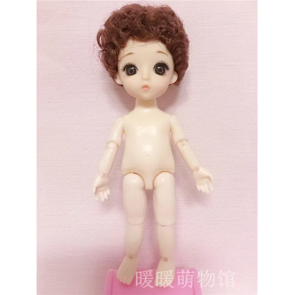 8부 BJD 몽리 3D 진짜 눈 라이크 맹아 풀 가죽 관절 체소꿉놀이 공주, 씰브라운버섯롤누드하이대략16cm~다섯개를사다