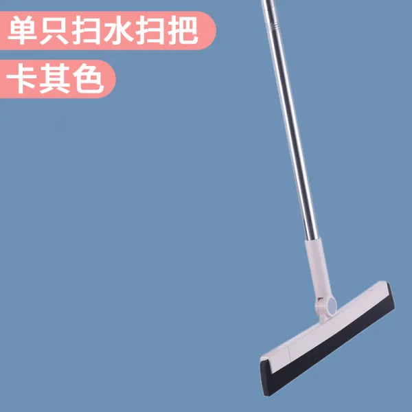 빗자루 쓰레받기 조립 집에서 솜털 물 긁기 아니 찰거머리 빗질 청소 신기 단개 외짝 수빗자루 카키컬러