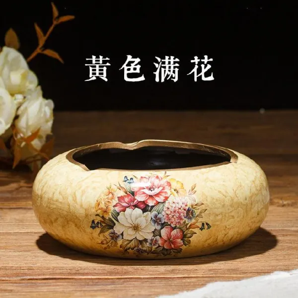 용용이상점 장식 독창적 실내 심플 현대 클래식 유러피안 리빙테이블 면 회소 티테이블, 엘로우 만화 하나
