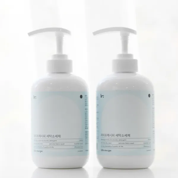 라이프레시피 세탁소세제 500ml, 세탁소세제 2개