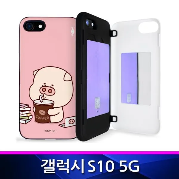 DLD317504폰케이스 뚠뚠이 5G 해피 갤럭시S10 G977 슬림범퍼 갤럭시S105G 카드수납케이스
