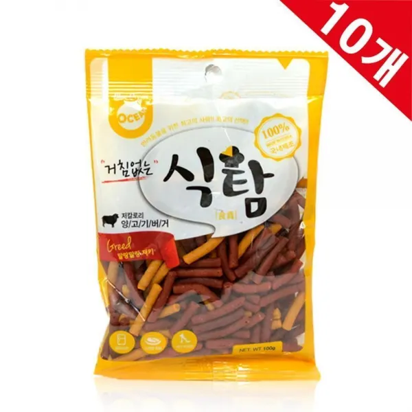 식탐 양고기버거 100g - 10개묶음 3개 애견건강간식, 1개