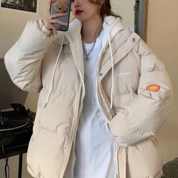 눈속임 이너 플러스 코튼 웰론 패딩 점퍼 데일리 이지 여성 패딩 잠바