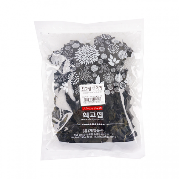 최고집 냉풍건조 미역귀 300g 1봉, 단품