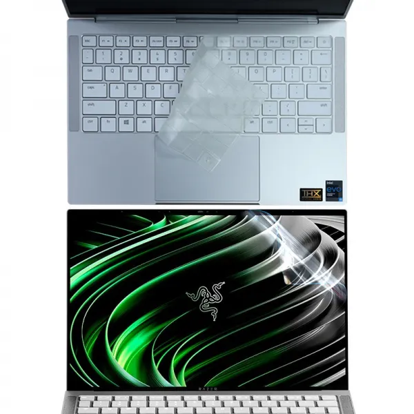 뇌사 RAZERBOO K 134 인치 액정보호 보호막 RZ090357 키스킨 건 위치 방수 먼지 방지 매트 노트 풀스크린, 1, （접촉함 타입 버전 ）2건  （키스킨