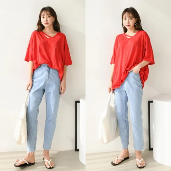 제시카79러브 빅사이즈반팔티셔츠 스펠링 반팔 티셔츠