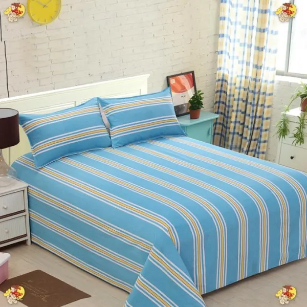 주문 헤드 깔끔한 침대시트 코튼 나신 호 블루