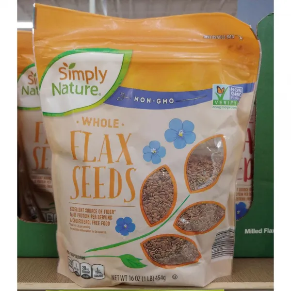 Simply Nature Whole Flax Seeds 심플리 네이처 통 아마 씨드 non-GMO 3팩