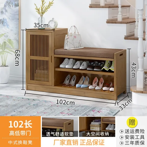구두걸이 수납 보관케이스대 앉을 있는 양식 신발장 심플 신을 신다 벤치, 102 롱 중국식 높낮이 문하생이 달