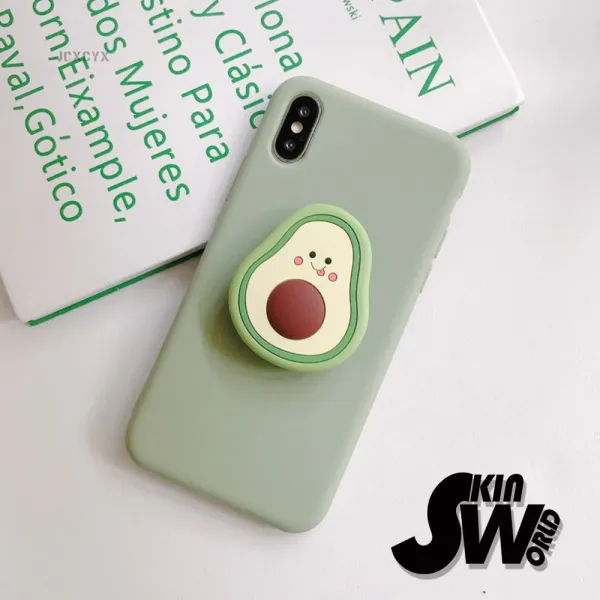 Skinworld 갤럭시 노트8케이스 갤럭시 노트9케이스 갤럭시 노트10케이스 그립톡 귀욤캐릭터 핸드폰케이스 휴대폰 케이스