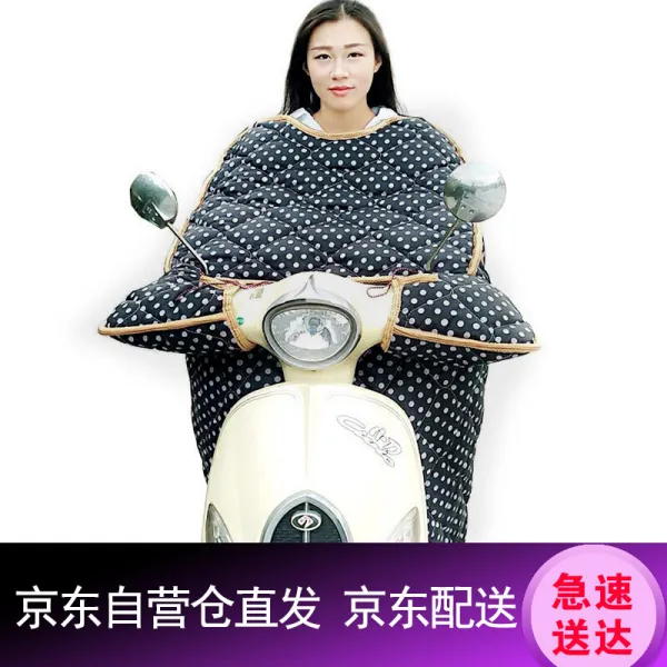 '헬바오'대연체 업그레이드 버전의 검은색 바탕에 흰 점 바람막이. 전기오토바이의 가을 · 겨울 방풍비 장갑 검은 바탕에 흰 점