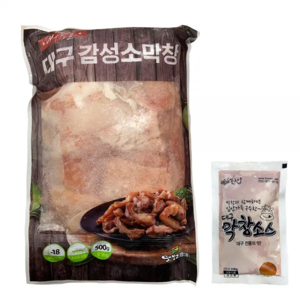맛보고 대구 감성소막창 500g+막창소스100g, 500g, 1팩