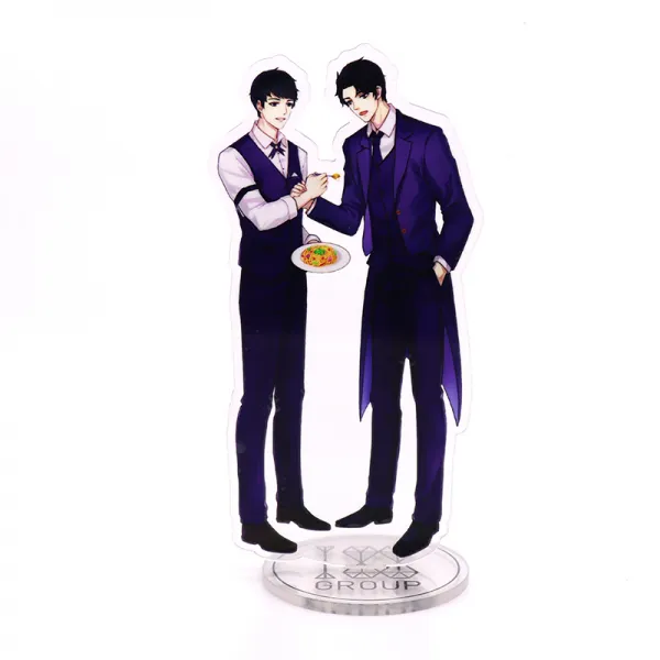 188 남자 뭉치 주변 스탠드 보드 소군정효위 이옥주상 수 천승 양면 아크릴 상차림, 높이 대략 15CM, 188 남자 뭉치 3